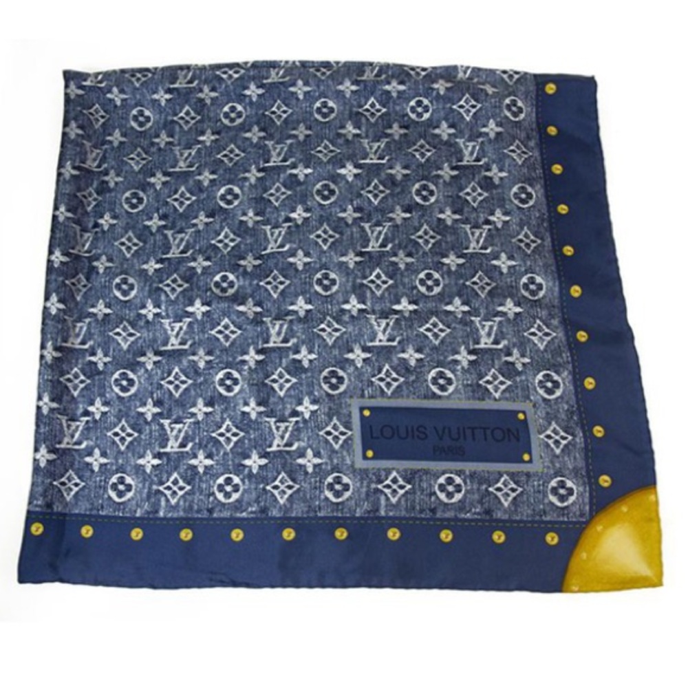 Louis Vuitton Denim style Silk scarf
